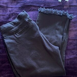 Utopia brand pull-on Jeans with Fringe